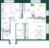 Планировка квартиры в ЖК Shagal (Шагал)